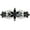 Black, variant on Gorgeous Peridot Green Rhinestone Crystal Flora Hair Barrette Clip