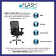thumbnail image 5 of Flash Furniture HERCULES Series 24/7 Intensive Use Big & Tall 350 lb. Rated Black Mesh Multifunction Swivel Ergonomic Office Chair, 5 of 14