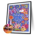 thumbnail image 1 of Cuadros Decorativos 30x40cm 5D DIY Parcial Forma especial Taladro Diamante Pintura Unicornio Flor Regalo Tmvgtek embutido en tela, 1 of 9