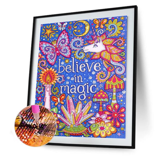 Cuadros Decorativos 5D DIY parcial especial en forma de taladro diamante pintura unicornio flor arte hecho a mano Ehuebsd Nuevos Originales