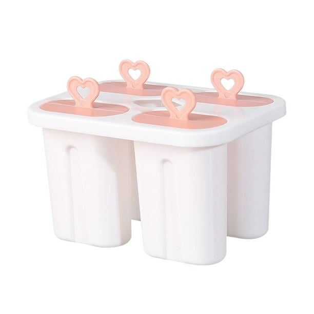 Molde de plástico para helados caseros en palitos, máquina para postres congelados con tapa, fácil de desmoldar, molde para postres, ideal para barras de yogur de frutas caseras, máquina para hacer
