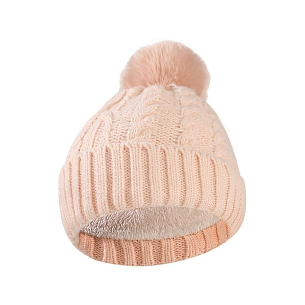 Sombreros de invierno para mujer y hombre, de lana gruesa, para ciclismo al aire libre, de punto cálido y polar, de poliéster.
