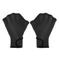 thumbnail image 2 of Gants de Natation en Néoprène, Gants d'Entraînement Résistants à l'Eau avec Sangle de Poignet Réglable, Mitaines de Plongée, 2 of 7