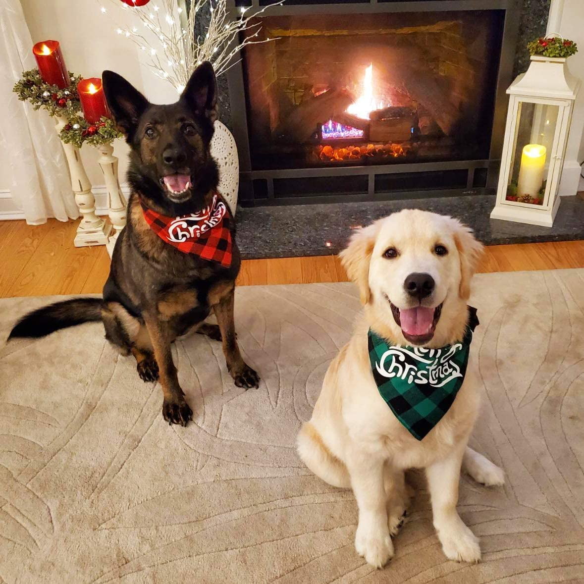 Lot De 4 Bandanas Pour Chien WOVTE Chiens De Bandana