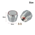 thumbnail image 4 of LEFU Chrome Plated Hot & Cold Faucet Handle Replacement Set - Metal Top Head Covers for Bathroom Kitchen Sink Taps - Easy Install Decorative Buttons 2 Pack, 4 of 10