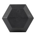 thumbnail image 3 of Fixed Dumbbell, 55LB Rubber Coated Dumbbell Free Weights with Solid Cast-Iron Core Grip, 3 of 5
