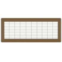 6in x 20in Imperial Brown Heavy Gauge Steel Floor Grille - Heating and Cooling Air Vent