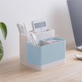 thumbnail image 2 of Lunmore Desktop Storage Organizer Pencil Case Card Holder Box Container for Desk, Office Supplies, Vanity Table, 2 of 5