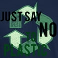 thumbnail image 3 of CafePress - Just Say No To Plastic Dark T Shirt - Men's Classic Graphic Cotton T-Shirt, 3 of 4