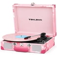 thumbnail image 1 of Tocadiscos TANLANIN, vinilo, Bluetooth, grabación USB/TF, color rosa, 1 of 9