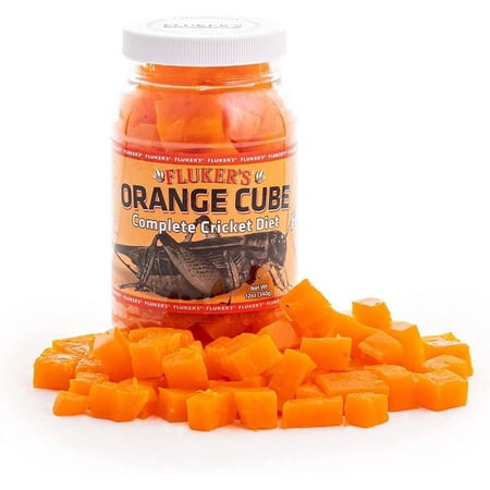 Flukers Orange Cube Complete Cricket Diet [Reptile, Foods Dry] 12 oz