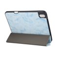 thumbnail image 3 of SaniMore Tri-fold Stand Case for iPad 10th Generation 10.9" 2022, PU Leather Marble Case Shockproof TPU Back [Auto Wake/Sleep + Pen Holder] Full Protective Fashion Tablet Case for iPad 2022, Blue, 3 of 7