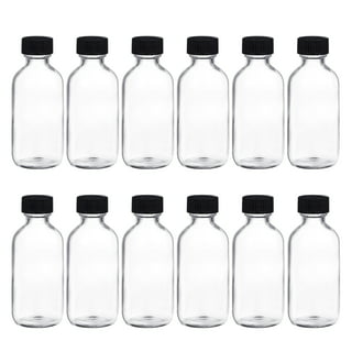 10mL Reagent Glass Storage Bottle 12Pcs Round Plastic Screw Cap Lab Home  Brown