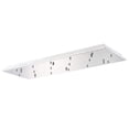 thumbnail image 3 of 16-Light LED Rectangular Floating Glass Ball Chandelier, 3 of 4