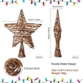 thumbnail image 2 of Hilo navideño de ratán en forma de estrella para copa de árbol, 35 cm, con 20 luces cálidas, 2 of 6