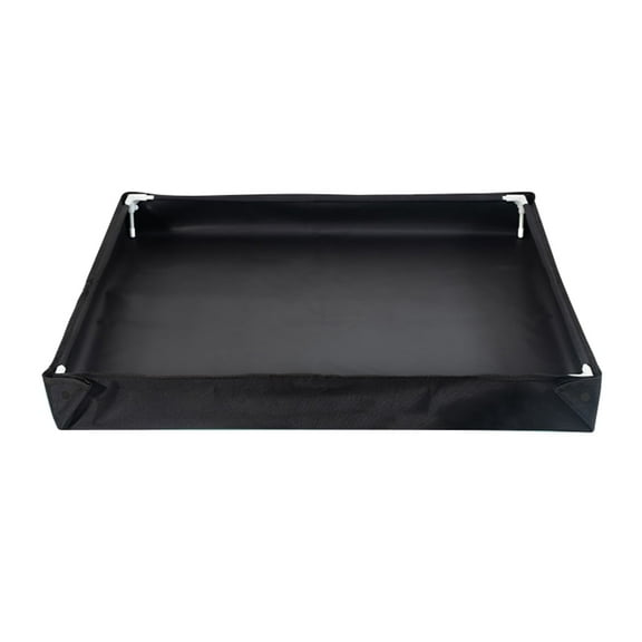 Yucurem 2025 Upgraded Portable Shower Pan, Foldable Shower Base Bottom Drainage Hole Design for Rv, Outdoor Camping Shower, Beach, Pet Bath (Black)