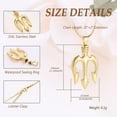 thumbnail image 2 of Poseidon Trident Cremation Jewelry for Ashes Ancient Greece Amulet Urn Necklace Ashes Holder for Loved One Keepsakes Pendant Jewelry for Men Women, 2 of 6