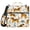 Beagle Dogs and Plants, variant on 3 Ring Zipper Binder with Shoulder Strap Waterproof Trapper Keeper 2 Inch D-Ring 500 Sheets Capacity Neon Dog Paw