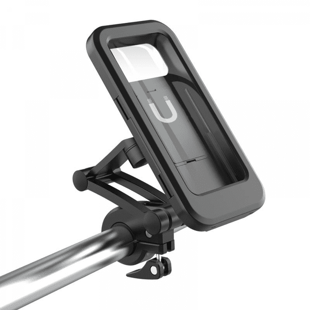 Bicycle Mobile Phone Holder, Waterproof Phone Mount with Touch Screen, 360° Rotation, Height Adjustable for Motorcycle Bike Handlebar GPS For IPhone Samsung Huawei & All 4-6.7" Phone