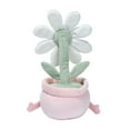 thumbnail image 4 of Lambs & Ivy Daisy Dreams Poseable Flower Pot Plush Stuffed Animal Toy - 11 Inch, 4 of 5