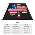 thumbnail image 3 of Fuzoiu American St Patrick's Day Print Ultra-Soft Micro Fleece Blanket,All Seasons Flannel Throw, Lightweight Blanket for Bed, Sofa, Couch, Movie Night, Camping, and Travel-60"x50", 3 of 7