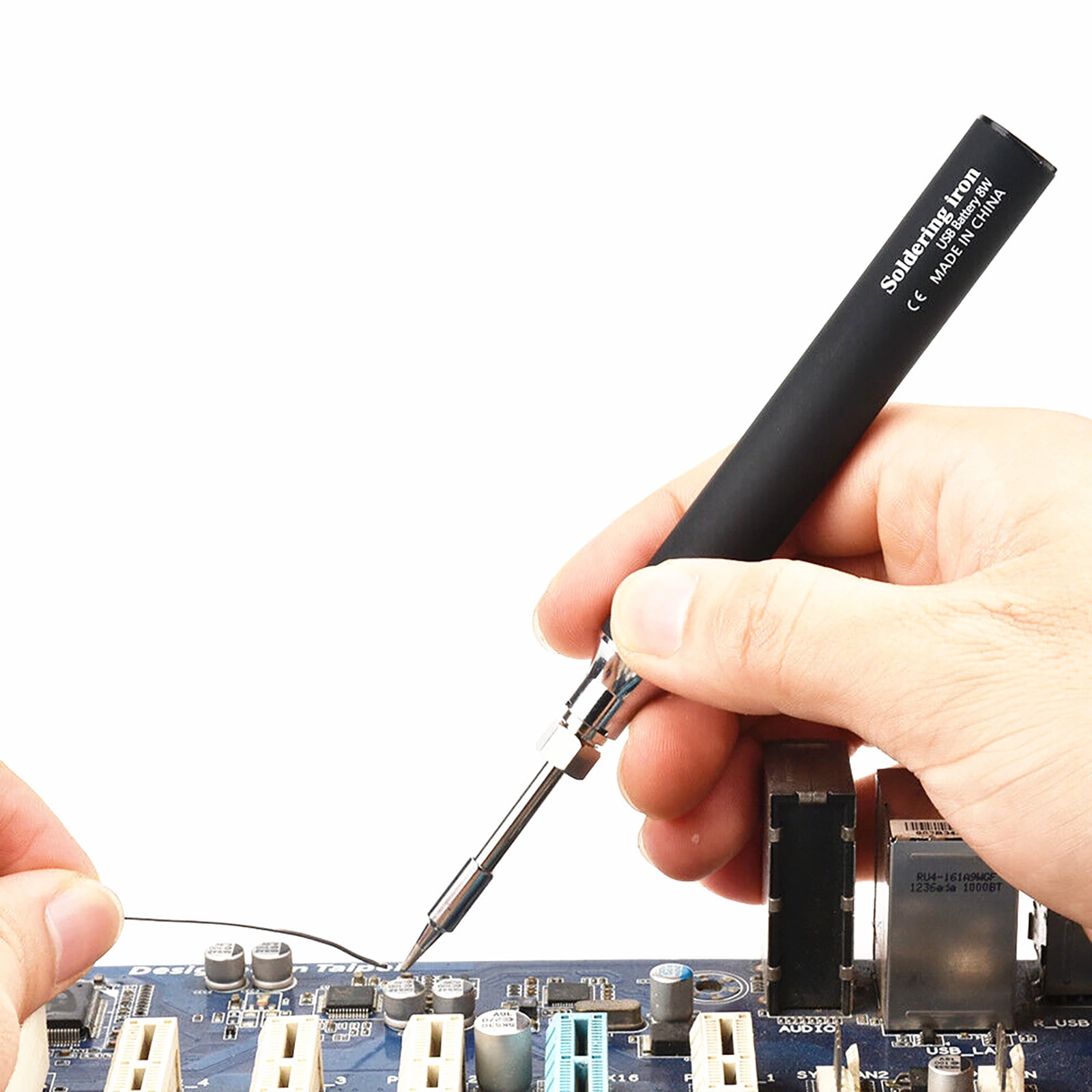 JIAHAOO Rechargeable Electric Soldering Iron for DIY 5V USB Charging 330 450℃ Fast Heat Integrated Core Complete Kit Tool