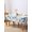 White Sky Blue, variant on Blue Botanical Table Cloth, Pastoral Leaf Watercolor Waterproof Tablecloth for Rectangle Tables, Reusable Washable Fabric Table Cover for Restaurant Kitchen Dining Tables 60"x120"