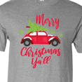 thumbnail image 4 of Inktastic Merry Christmas Ya'll with Red Car and Tree T-Shirt, 4 of 5