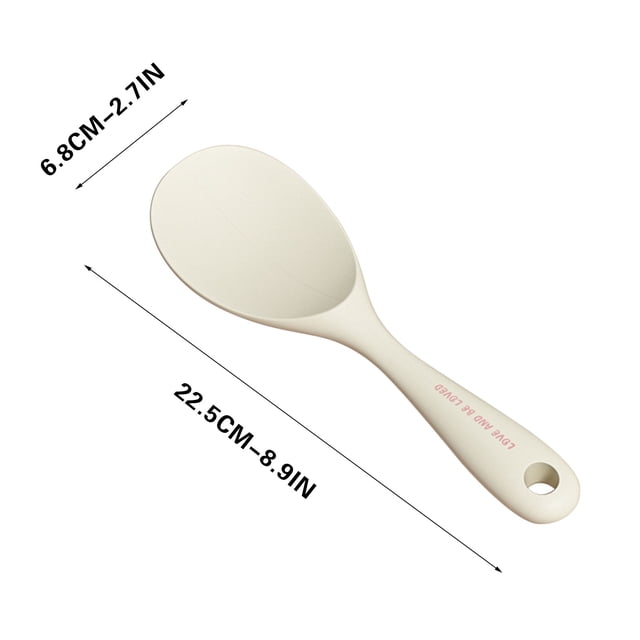 Slotted Spoon for Cooking Silicone Kitchen Stir-fry Spatula with Beveled Edge and Sloping Edges 10 in