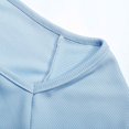 thumbnail image 7 of AWZXDE Girls Ribbed Knit Crop Top Short Sleeve Tee Square Neck Raglan Basic Casual Shirt For Kids Toddler Youth Light Blue,4-5 Years, 7 of 7