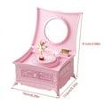 thumbnail image 4 of (Red) Classical Rotating Dancer Ballerina Piano Music Box Jewelry Organizer Ballerina Wind-Up Music Box Storage Organizer With Mirror, 4 of 4