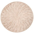 thumbnail image 6 of 1 Pcs Round Placemats,Pvc Hollow Out Placemats,14.96 Inch Round Placemats,Washable Easy Clean Wipeable Non-Slip Stain Heat-Resistant Dining Table Place Mats,Dinning Table Place Mats Decorative,Gold, 6 of 7