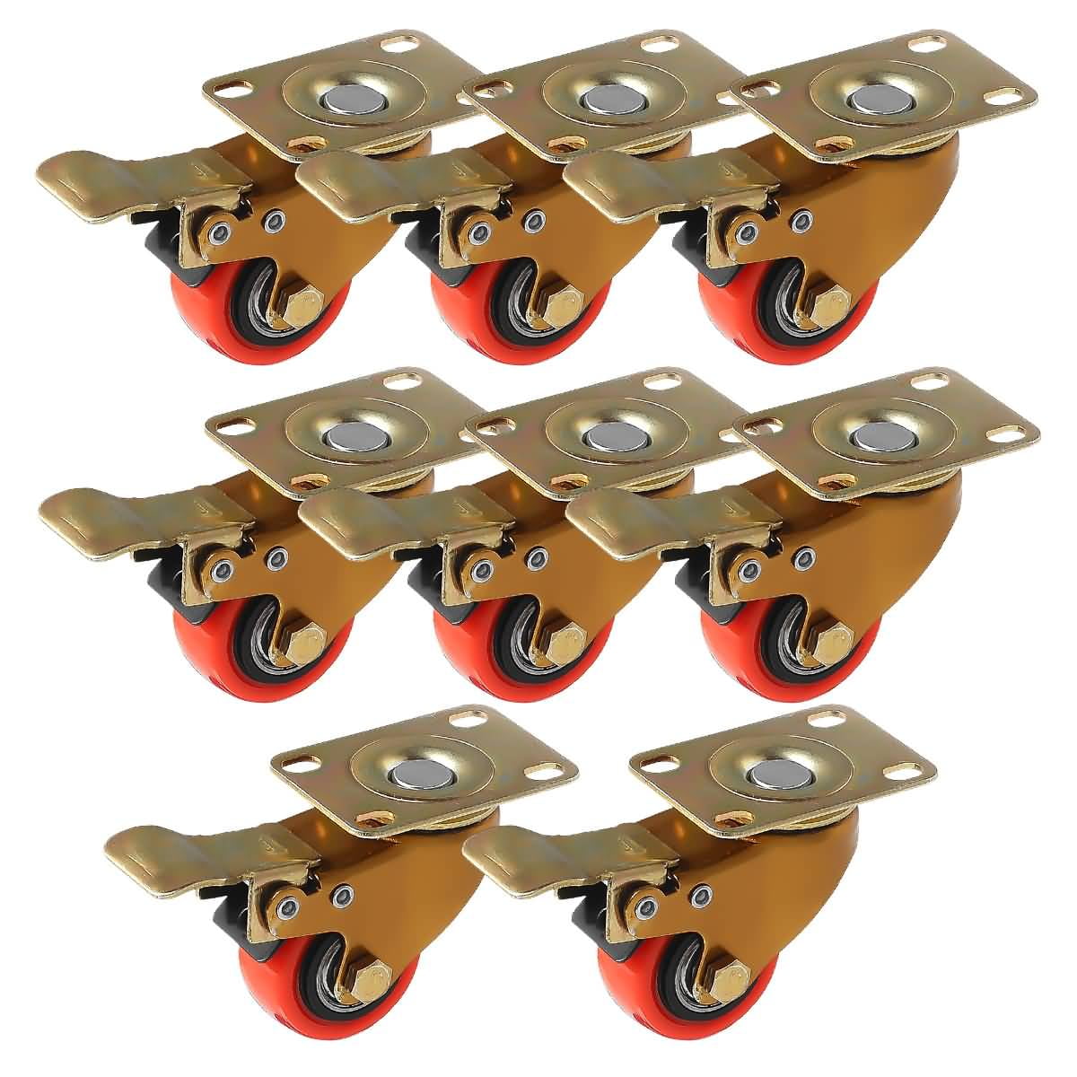 FactorDuty Retro Antique Vintage Copper 1.5" Plate Red Polyurethane