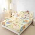 thumbnail image 4 of Castle Fairy Child Boys Girls Cartoon Guinea Pig Bed Sheets,Cute Floral Animal King Sheets, 4 of 7