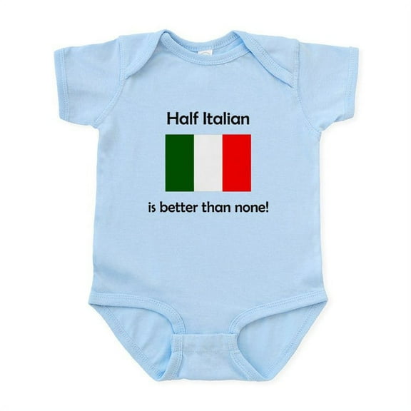 CafePress - Half Italian Body Suit - Baby Light Bodysuit, Size Newborn - 24 Months