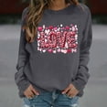 thumbnail image 6 of Qetyuw Womens Valentine Sweatshirt Cute Leopard Love Heart Print Sweatshirts Casual Crew Neck Long Sleeve Pullover Tops, 6 of 8