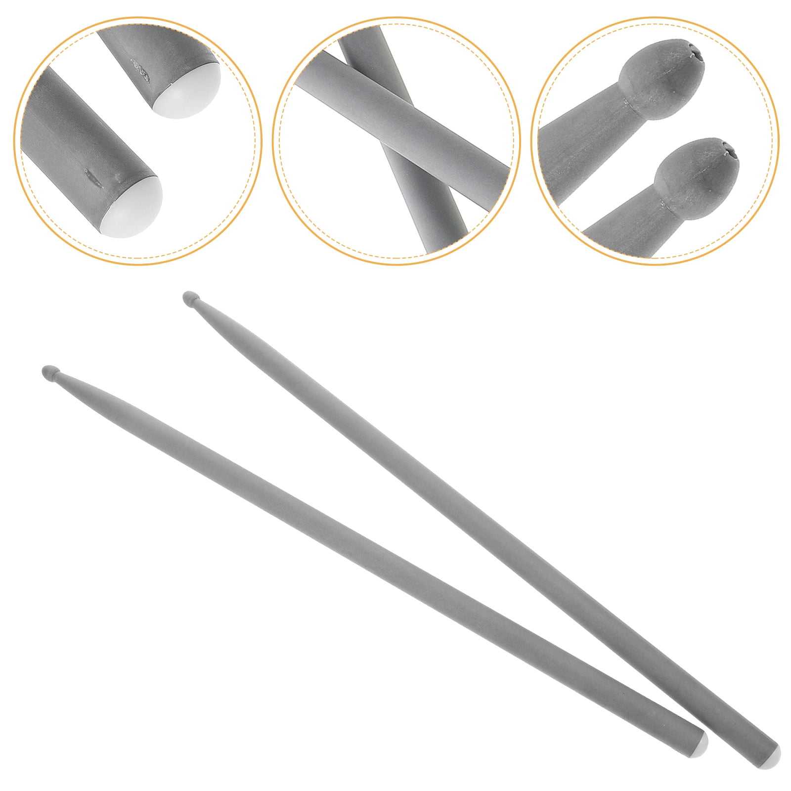 Raindrops 3 Pairs Carbon Fiber Drumsticks Set, Anti- Percussion Sticks for Drummers, Musical Instrument Accessories