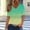 Green, variant on Gradient Tops Women Green Cooling T-Shirt Elbow-Length V-Neck Plus Cute Summer Tops for Women