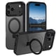 thumbnail image 1 of Funda para iPhone 17 Pro Max de Casehas, con soporte magnético, a prueba de golpes, color negro, 1 of 8