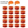 thumbnail image 1 of Replacement 10ft/3m Auto Feed Grass Trimmer Line Spool for WORX WA0010 WG150-180 - High-Tensile Nylon Edger Line Spool, 1 of 6