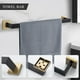 thumbnail image 2 of Turs Juego De Accesorios De Baño De 4 Piezas Juego De Soporte Para Barra De Toalla De Oro Cepillado Y Negro Juego De Accesorios De Baño De Acero Inoxidable Montado En La Pared, 2 of 4