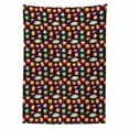 thumbnail image 2 of Alien Tablecloth, Abstract Beings with Facial Expressions Crying Laughing Happy Colorful Stars, Rectangle Satin Table Cover Accent for Dining Room and Kitchen, 60" X 90", Multicolor, by Ambesonne, 2 of 2