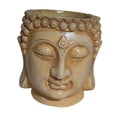 thumbnail image 3 of Maceta con forma de cabeza de Buda, maceta china para plantas, ideal para la cocina, el escritorio o la mesa de oficina. Beige, 3 of 9