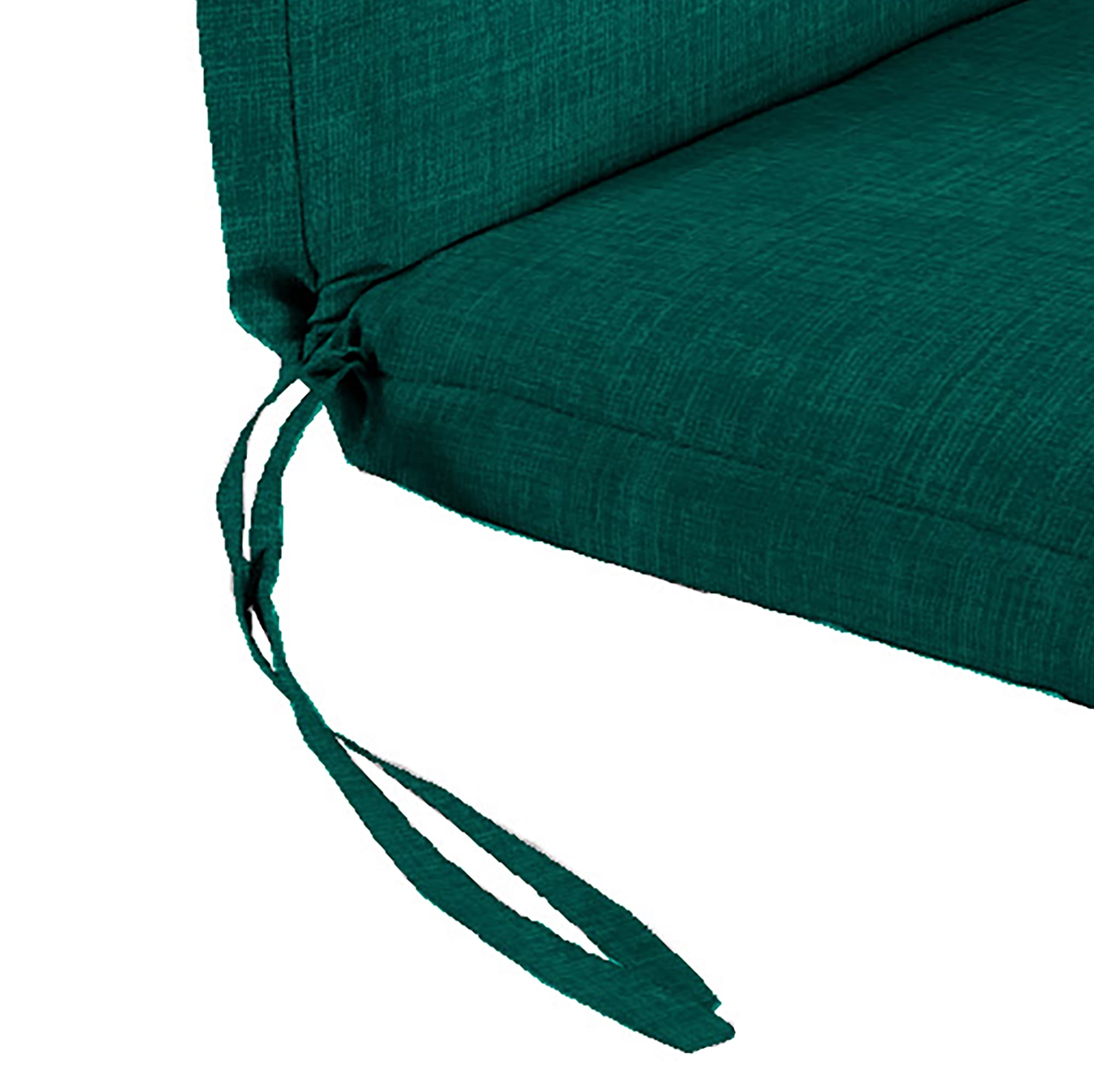 Jordan Manufacturing 50" x 18" Celosia Antique Teal Crosshatch Rectangular Outdoor Adirondack Chair Cushion with Ties