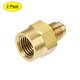 thumbnail image 1 of Adaptador de tubería de latón Uxcell macho a hembra 1/4 SAE a 1/4 NPT 2, 1 of 5