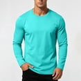 thumbnail image 6 of Gamivast Men's Long Sleeve T Shirt Crew Neck Solid Color Basic Tee Soft Stretch Casual Lightweight Tops for Daily Wear Workout Layering, 6 of 7