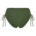 thumbnail image 7 of alcepopk Women Full Coverage Bikini Bottoms - Mid Rise Bathing Suit Swim Bottom Swimsuit Swimwear(Green,S), 7 of 7