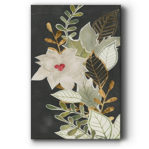 Gilded Christmas Collection B- Gallery Wrapped Canvas