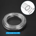 thumbnail image 2 of Uxcell Clear Vinyl Tubing, Flexible Plastic Pipe Tube Hose with 2 Clamps 3/8" ID x 33/64" OD x 26 Ft Length, 2 of 5