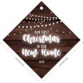 thumbnail image 5 of Soul Décor Our First Christmas in Our New Home 2020, Christmas Tree Decorations Gift Ornaments, Large 3.75" Diamond Metal Ornament, Velvet Pouch Included, 5 of 7